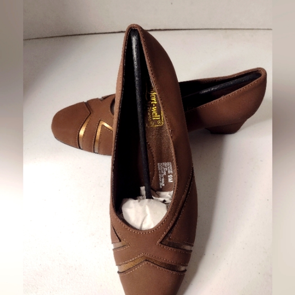 Comfort-Well By Beacon Women’s Medium Heels Shoes Size 9 M Brown (SS1)